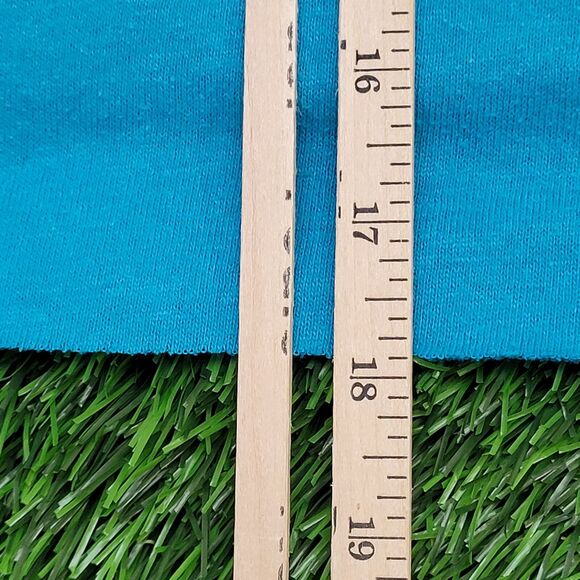 Vintage 80s Army Wife Cropped Shirt Womens XL 22x18 Blue - Picture 5 of 12